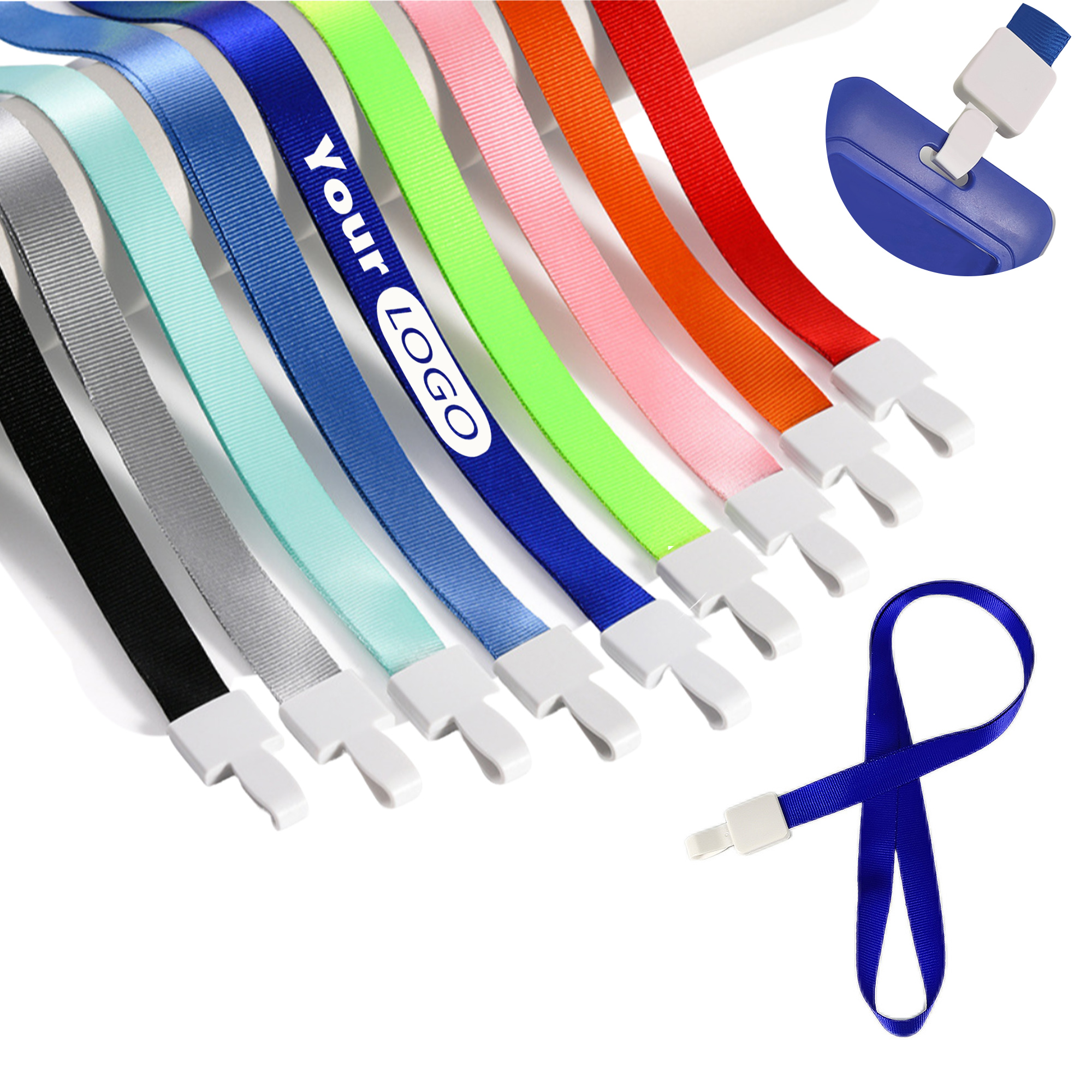 Lanyard with a Polyester Strap and Work Clip for ID Card Holder 4