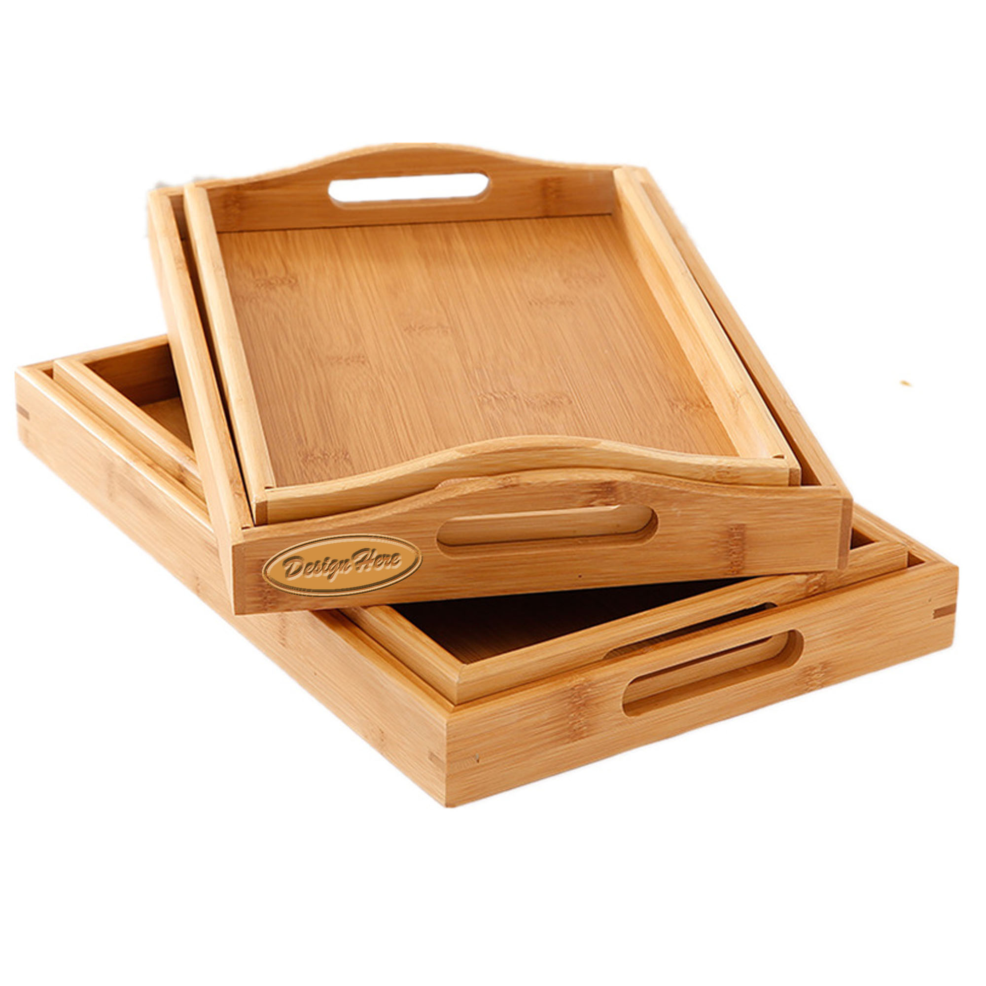Rectangular bamboo tea tray 4