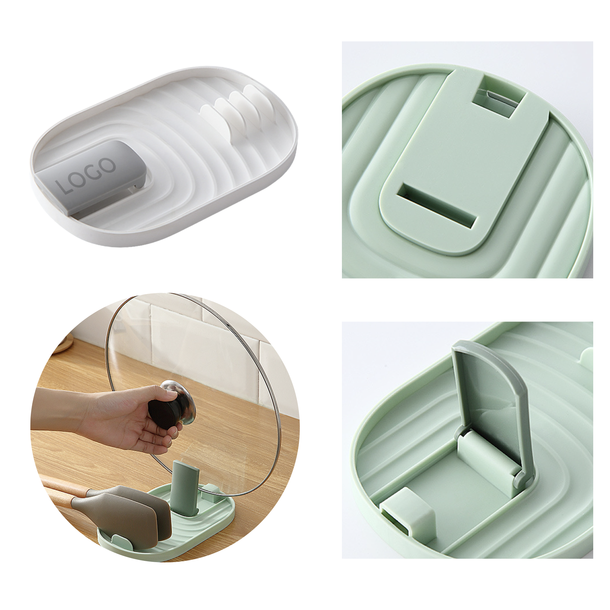 MOQ 10 PCS Versatile Pot Spatula Storage Rack 2