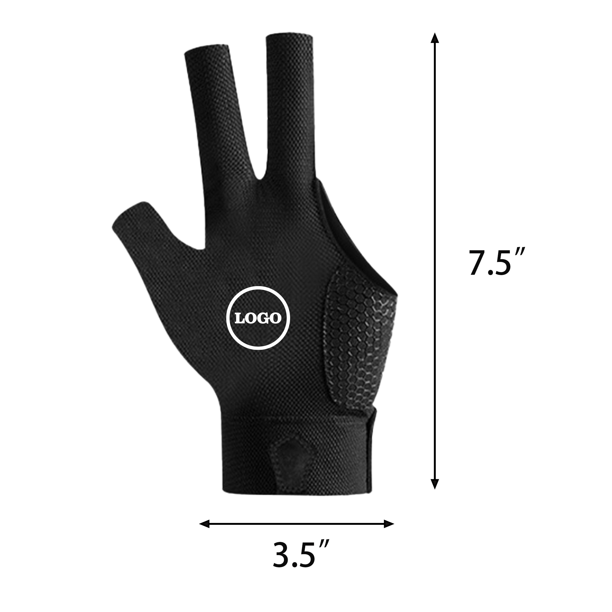 Billiards 3-Finger Glove for Left Hand 3