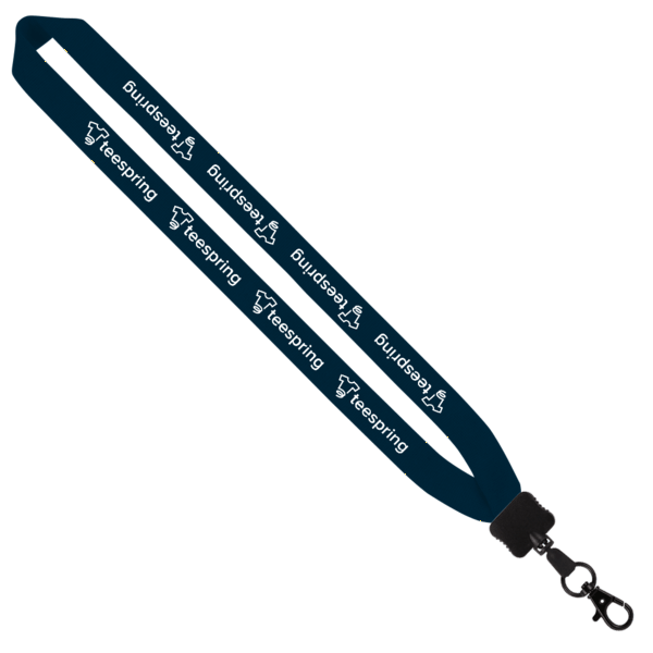1" Cotton Lanyard with Plastic Clamshell & O-Ring 182