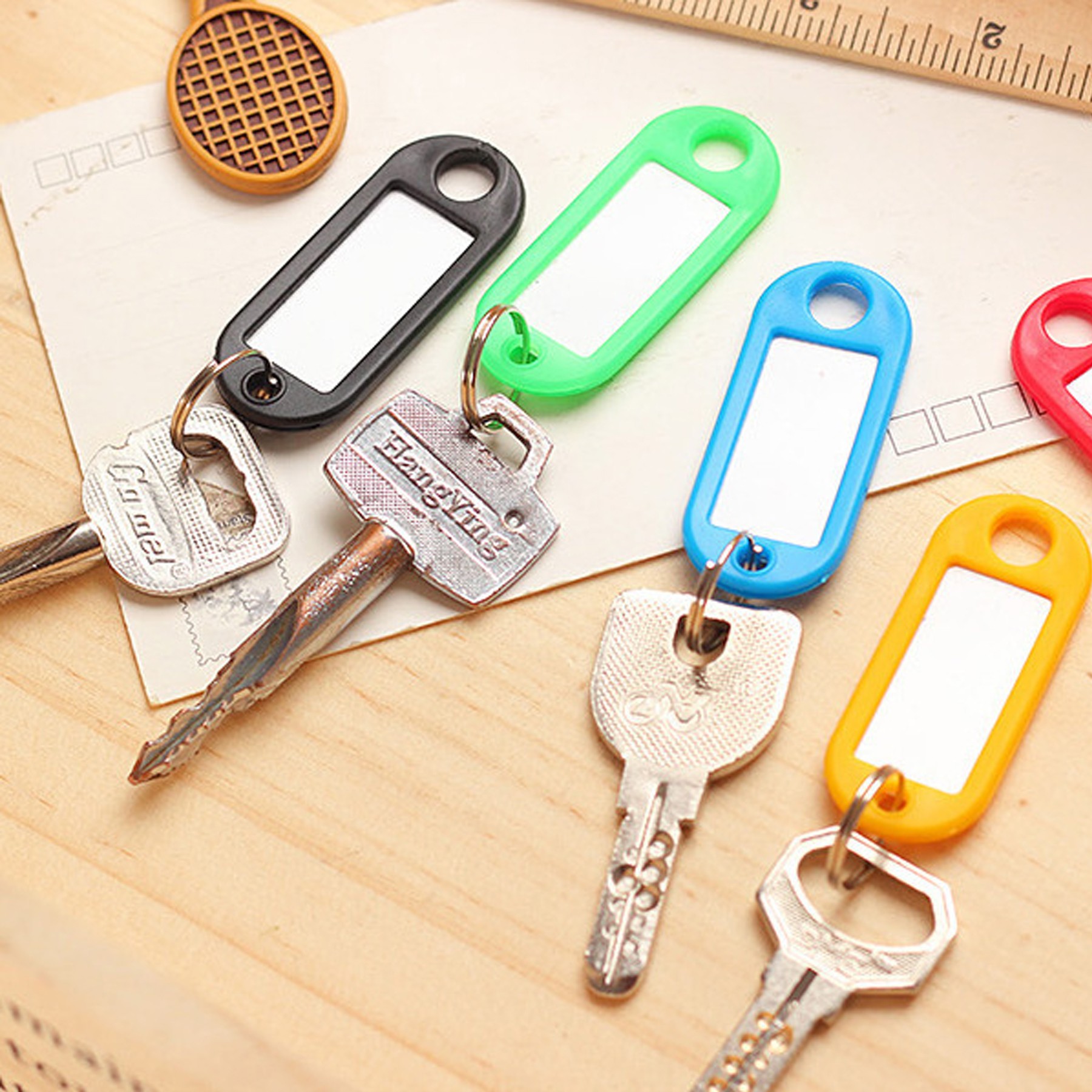 Label Card ID Tag With Key Ring 2