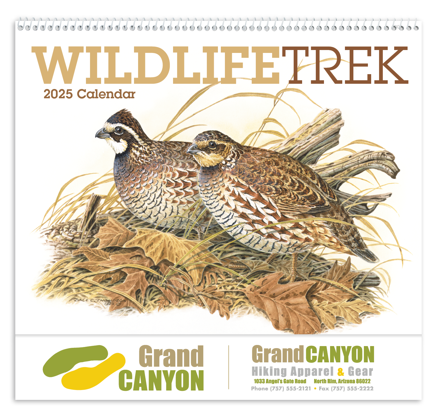 Good Value™ Wildlife Trek - Spiral Calendar 17
