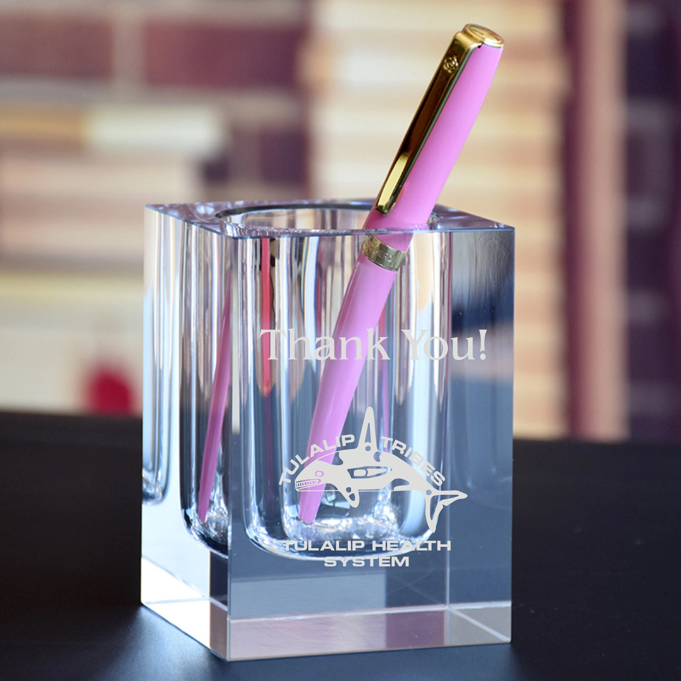 Square Crystal Pen Holder 3