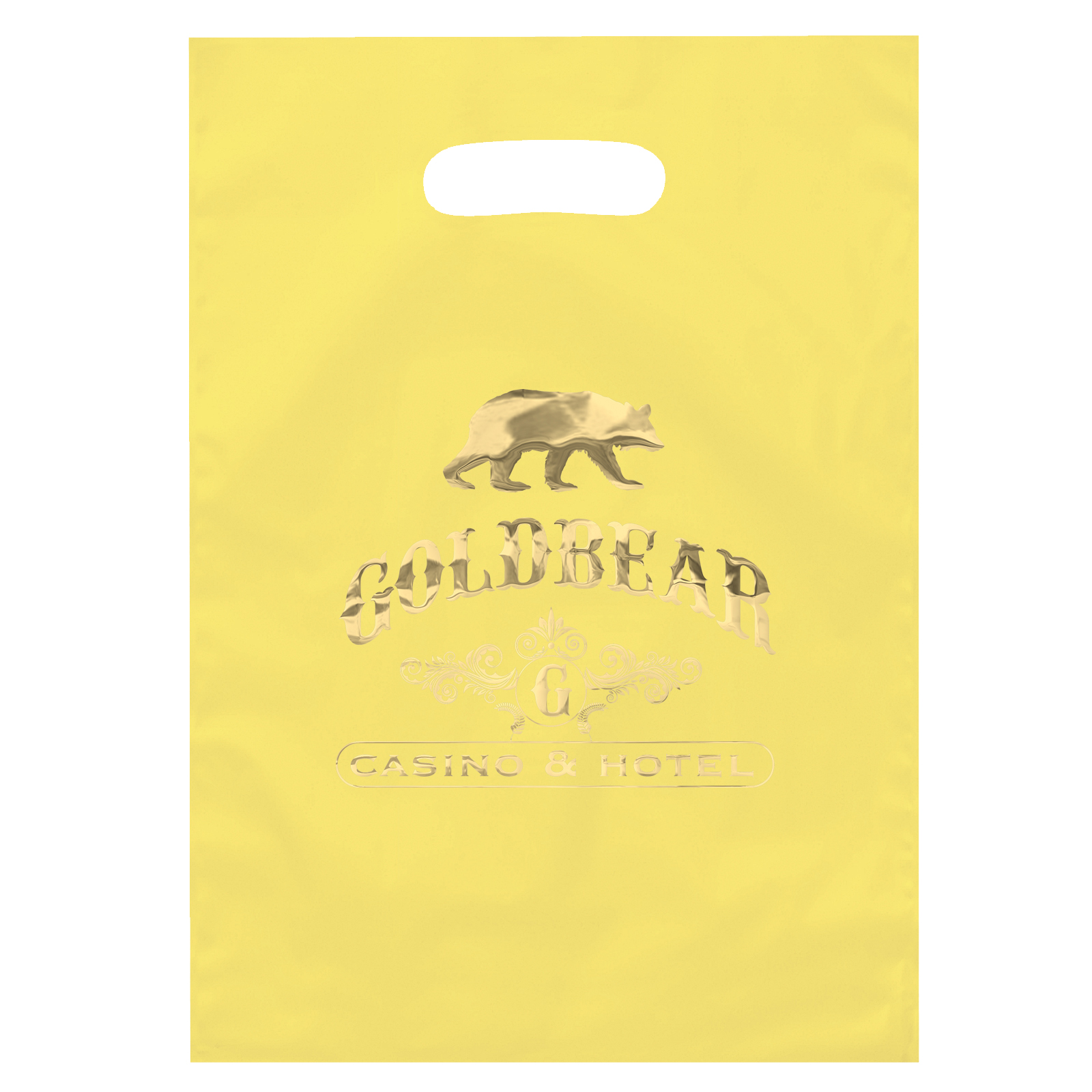 Aster™- Frosted Brite Die Cut Handle - Foil Print 1