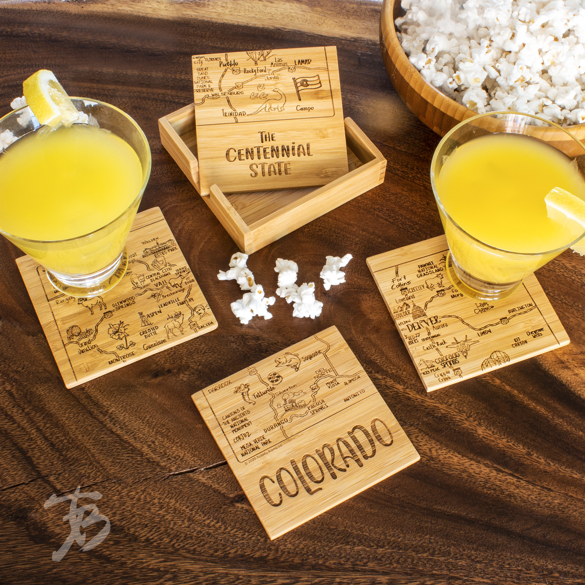 Colorado Puzzle Coaster Set 8