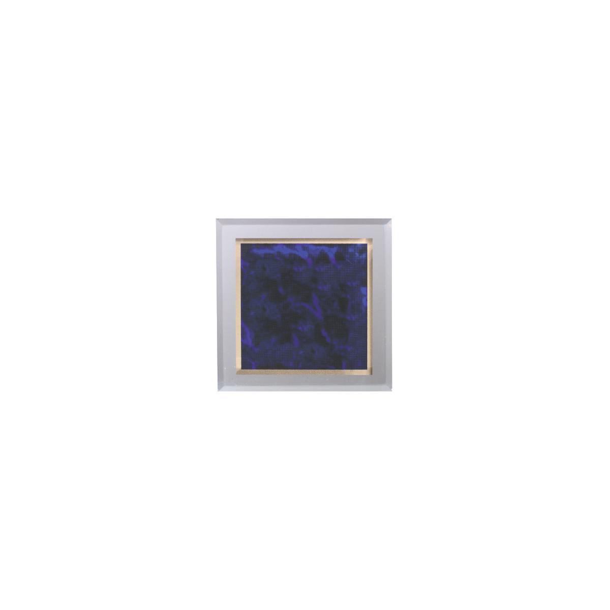 3 3/4" x 3 3/4" Purple Marbleized Acrylic Paperweight 2
