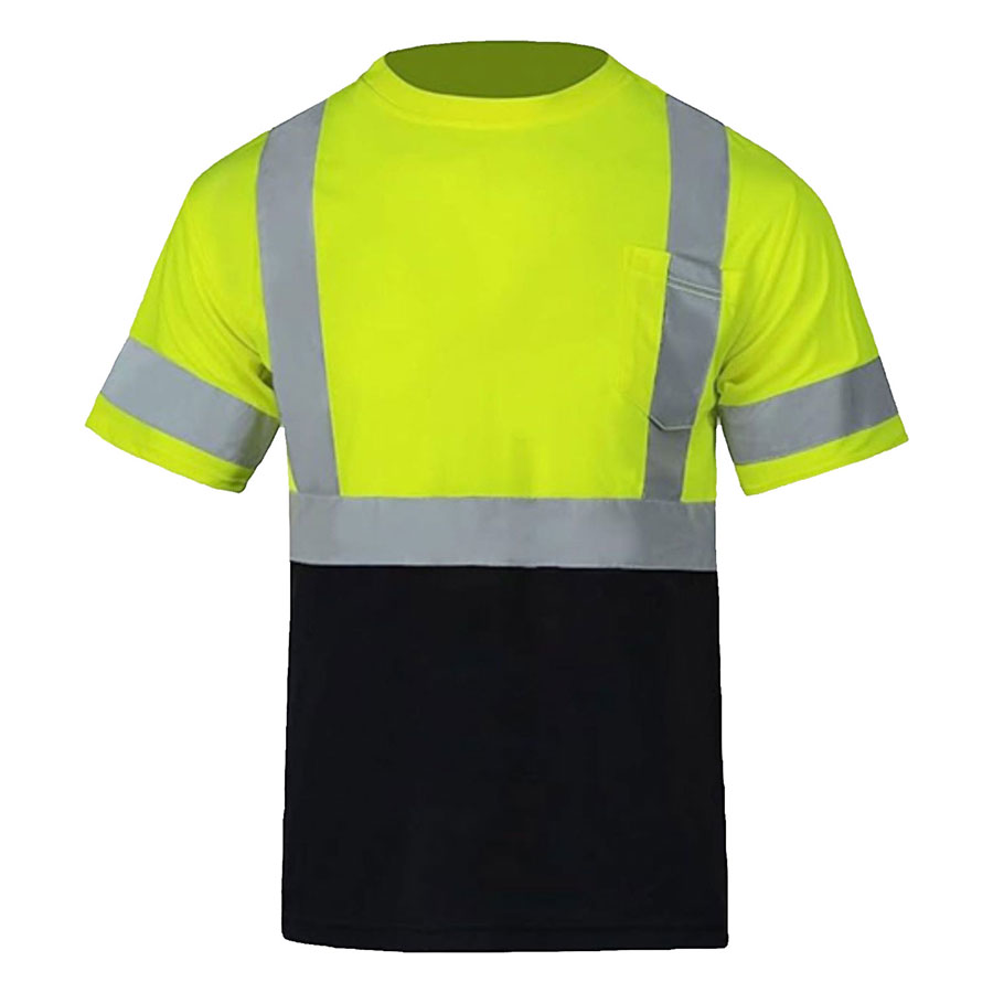 VISIPRO Short Sleeve Reflective Colorblock Safety T-Shirt 6