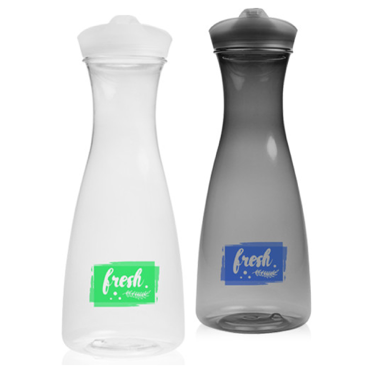 34 oz. Clear Plastic Carafes with Lid - BPA Free 4