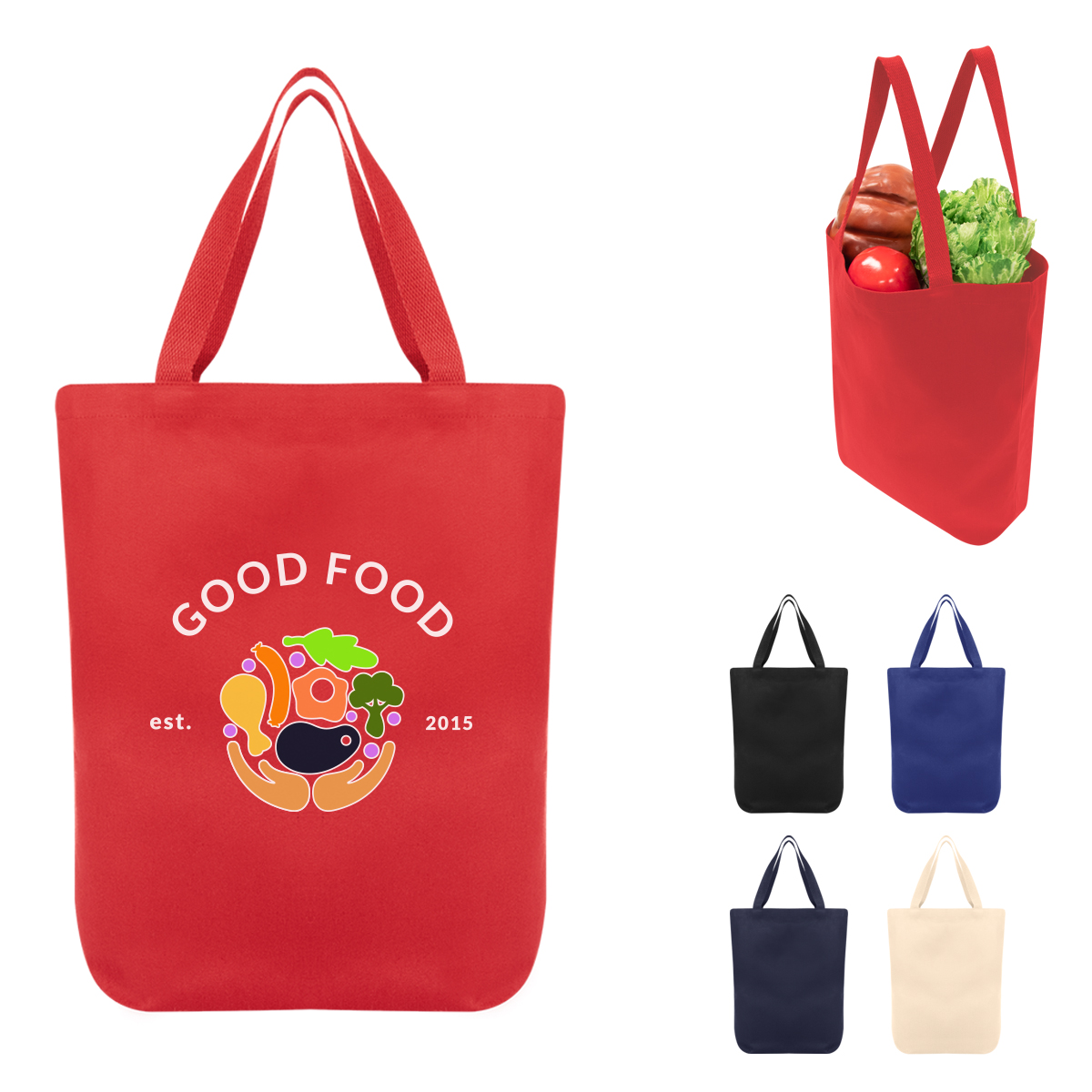 Chandler 12 Oz. Cotton Tote Bag, custom tote bag with logo imprint 3