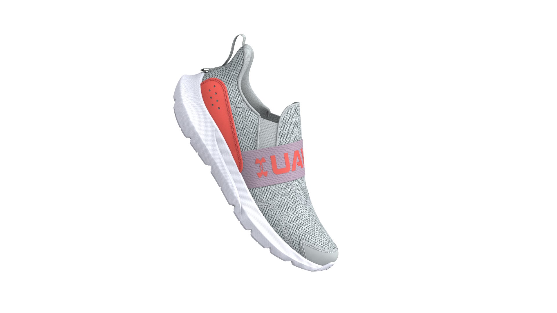 UA Surge 3 Slip Girls' Pre-School Running Shoes 6