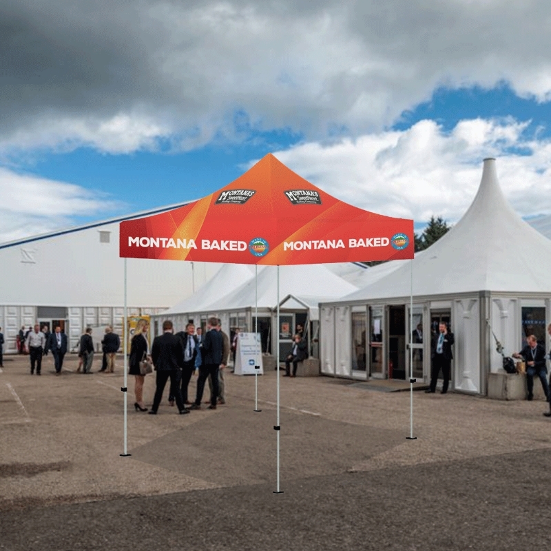 5' x 5' Pop Up Tent Full-Color, Full Bleed Dye-Sublimation Advertising Tent 6