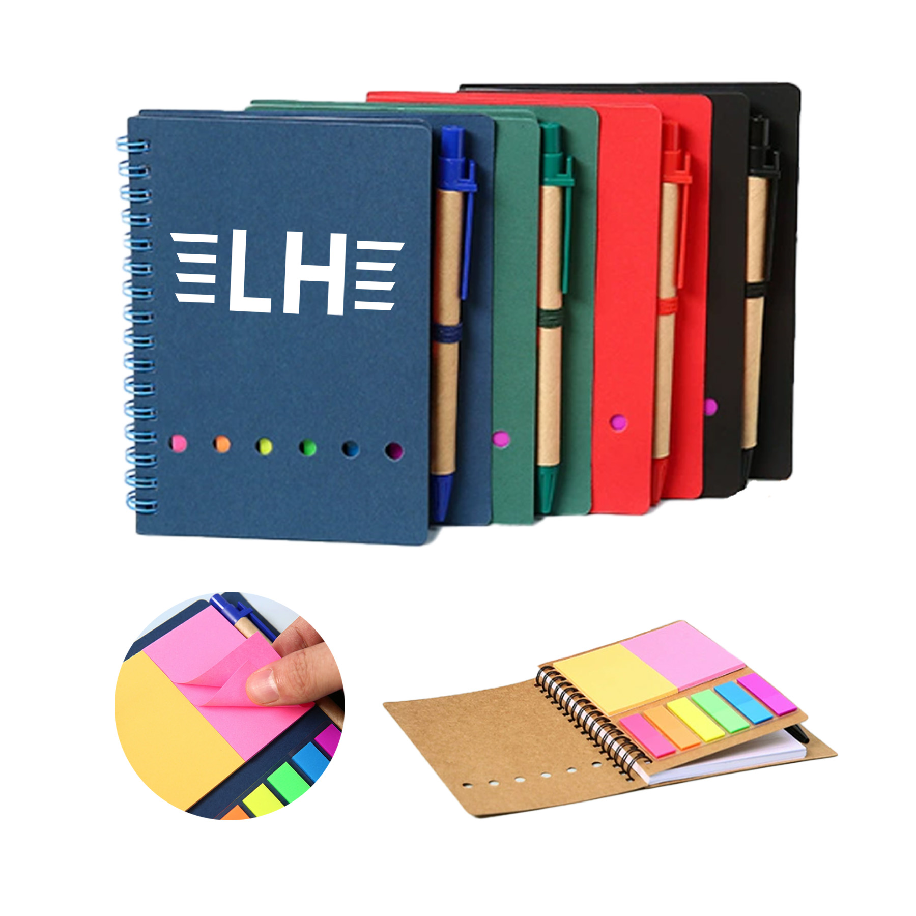 Kraft Paper Sticky Notes with Ballpoint Pen 2