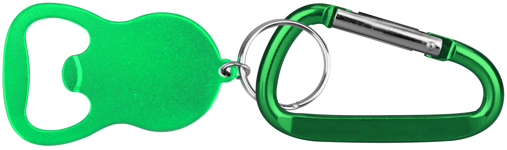 Round Bell Shape Plain Bottle Opener with Key Ring & Carabiner 4