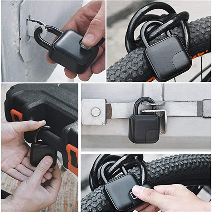 App Remote Control Fingerprint Electronic Lock for Gate/Locker/Luggage/Gym 10