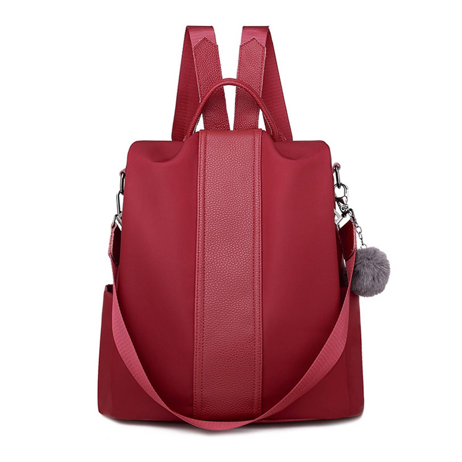 Nylon trend travel backpack with pendant 4