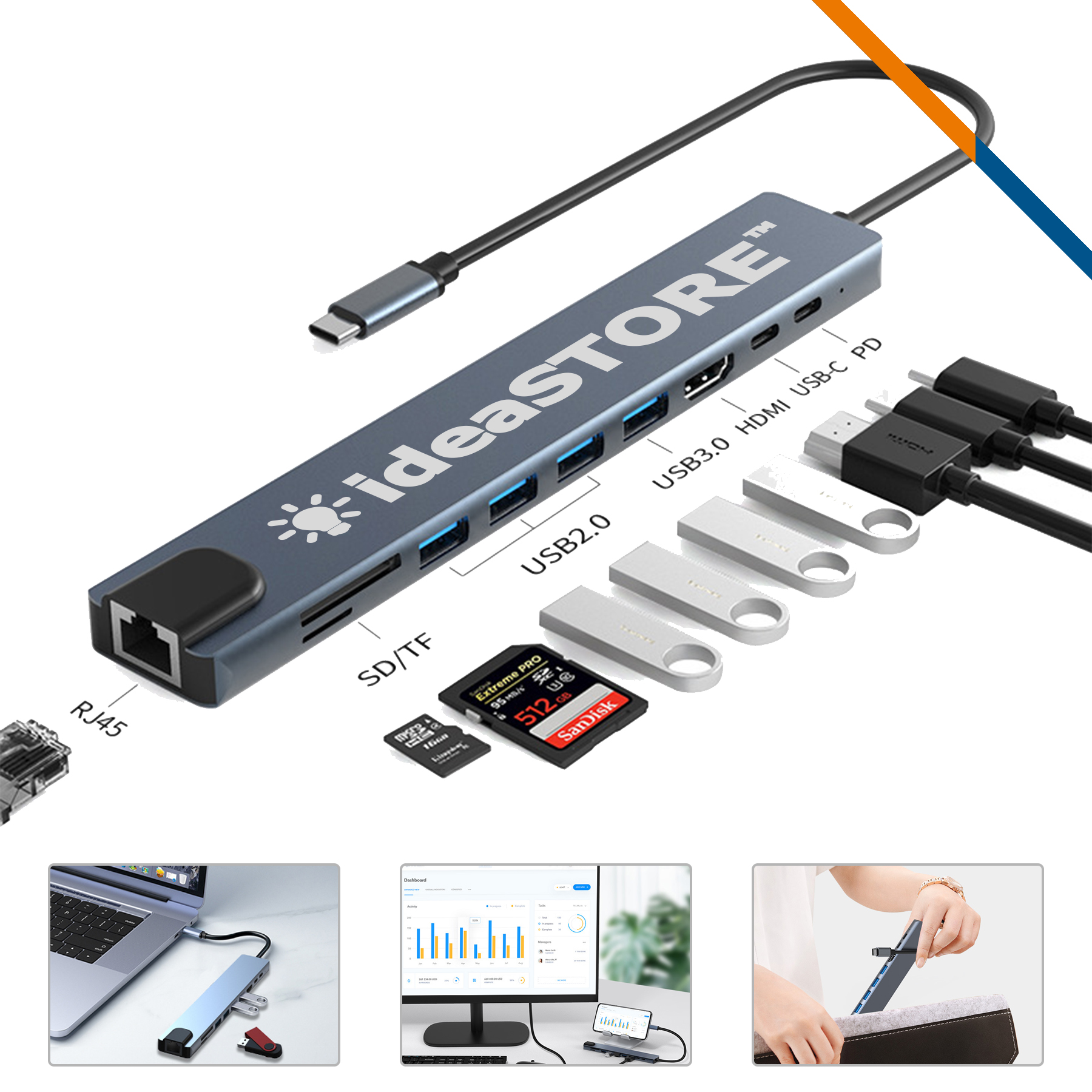 Botil 10in1 USB Hub 2