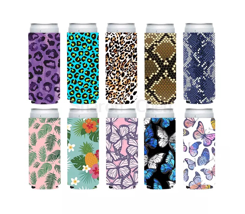 Full Color Sublimation Slim Neoprene Bottle Cooler 2