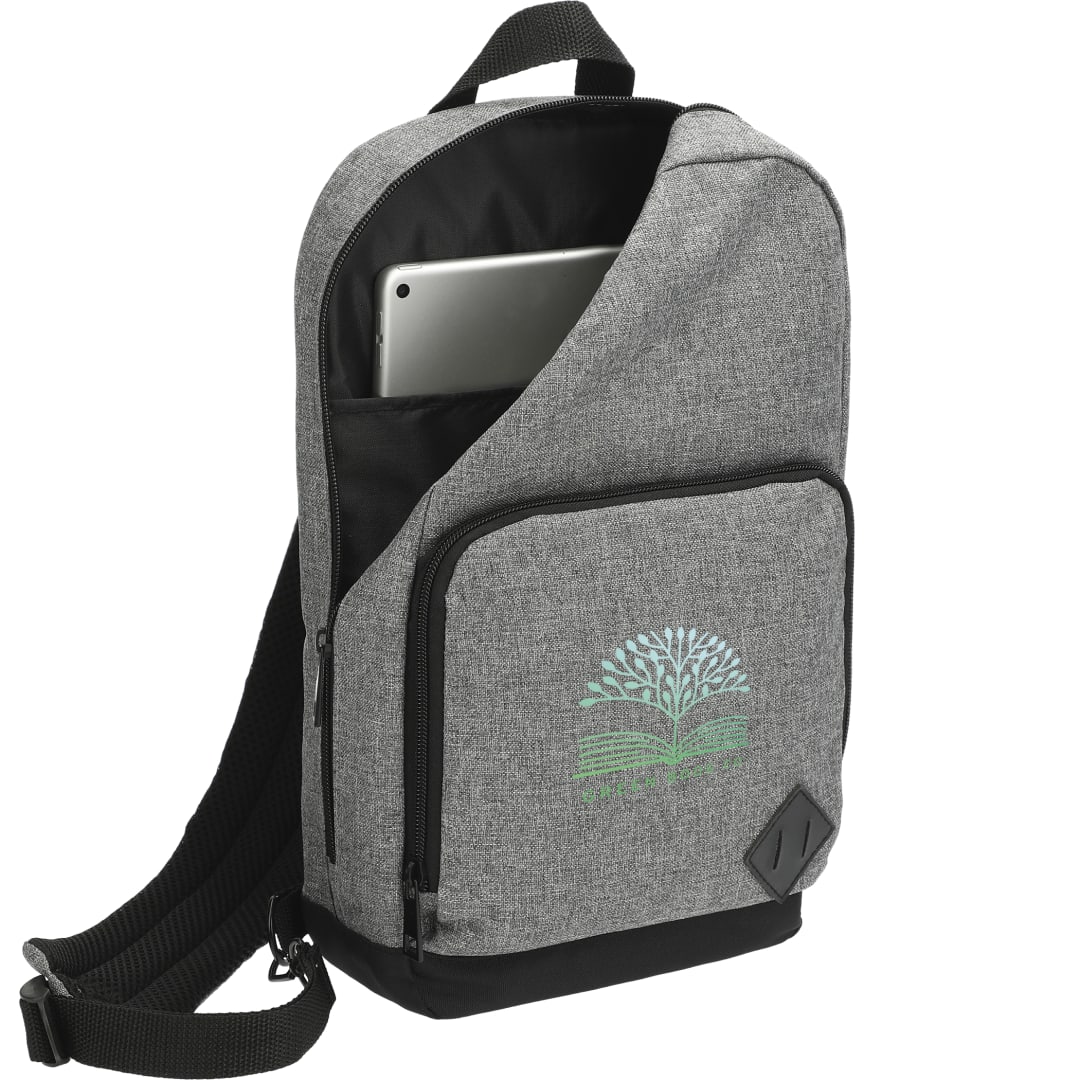 Graphite Deluxe Recycled Sling Backpack 12