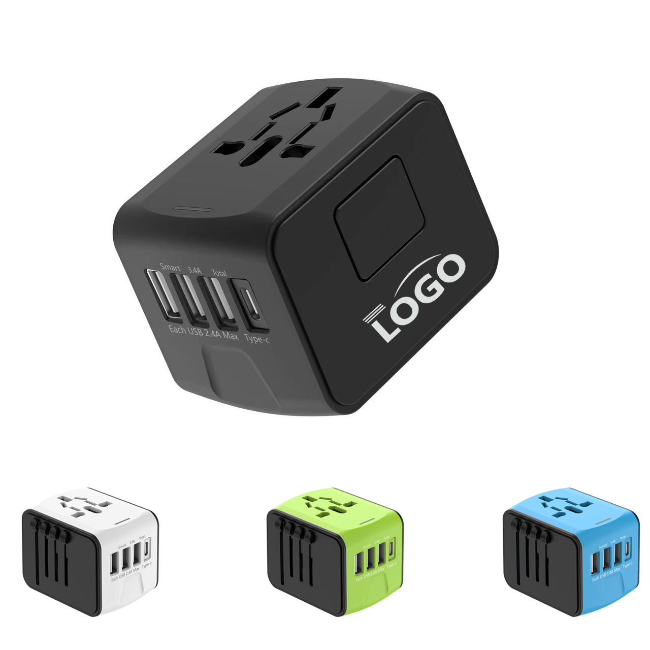 Universal Travel Adapter Plug with USB and Type-C Ports 5