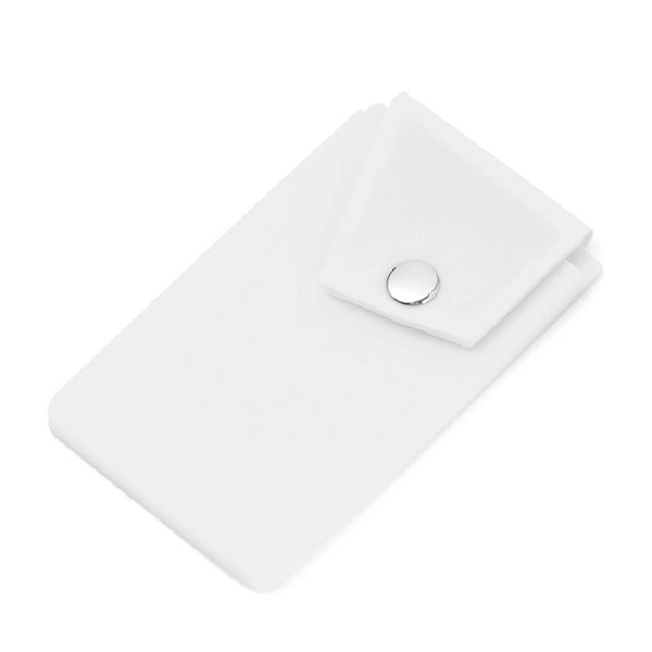 Silicone Phone Wallet Snap Pocket Cell Stand 2