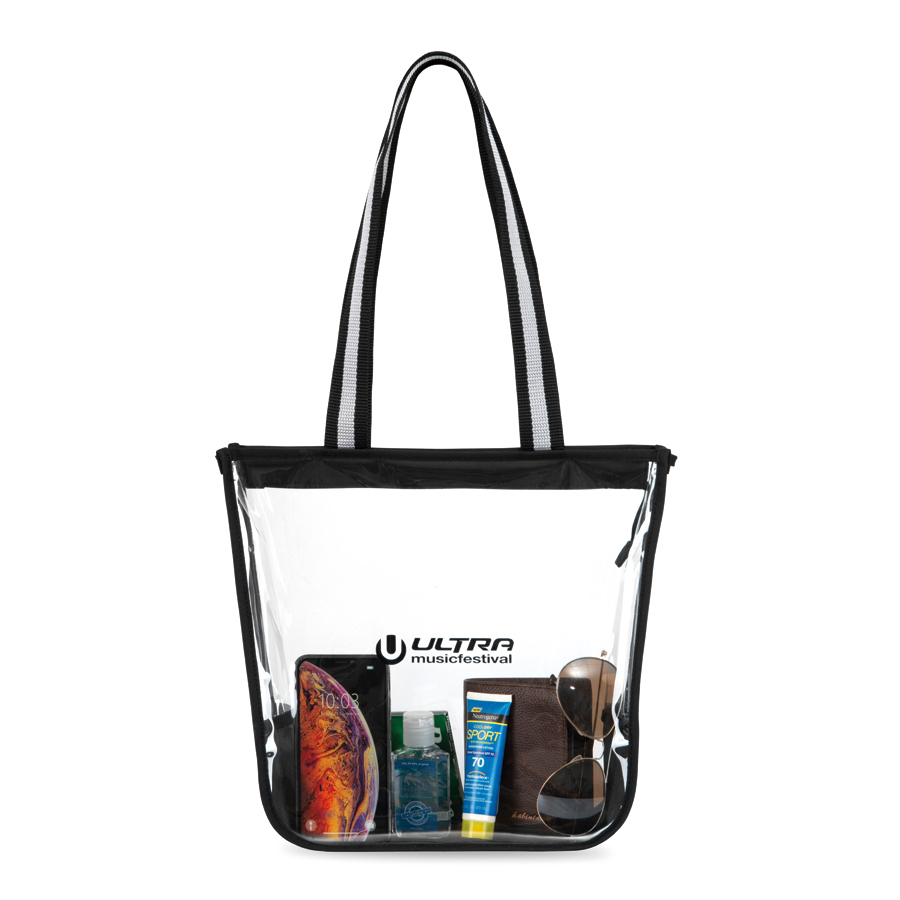 Sigma Clear Zippered Tote 12