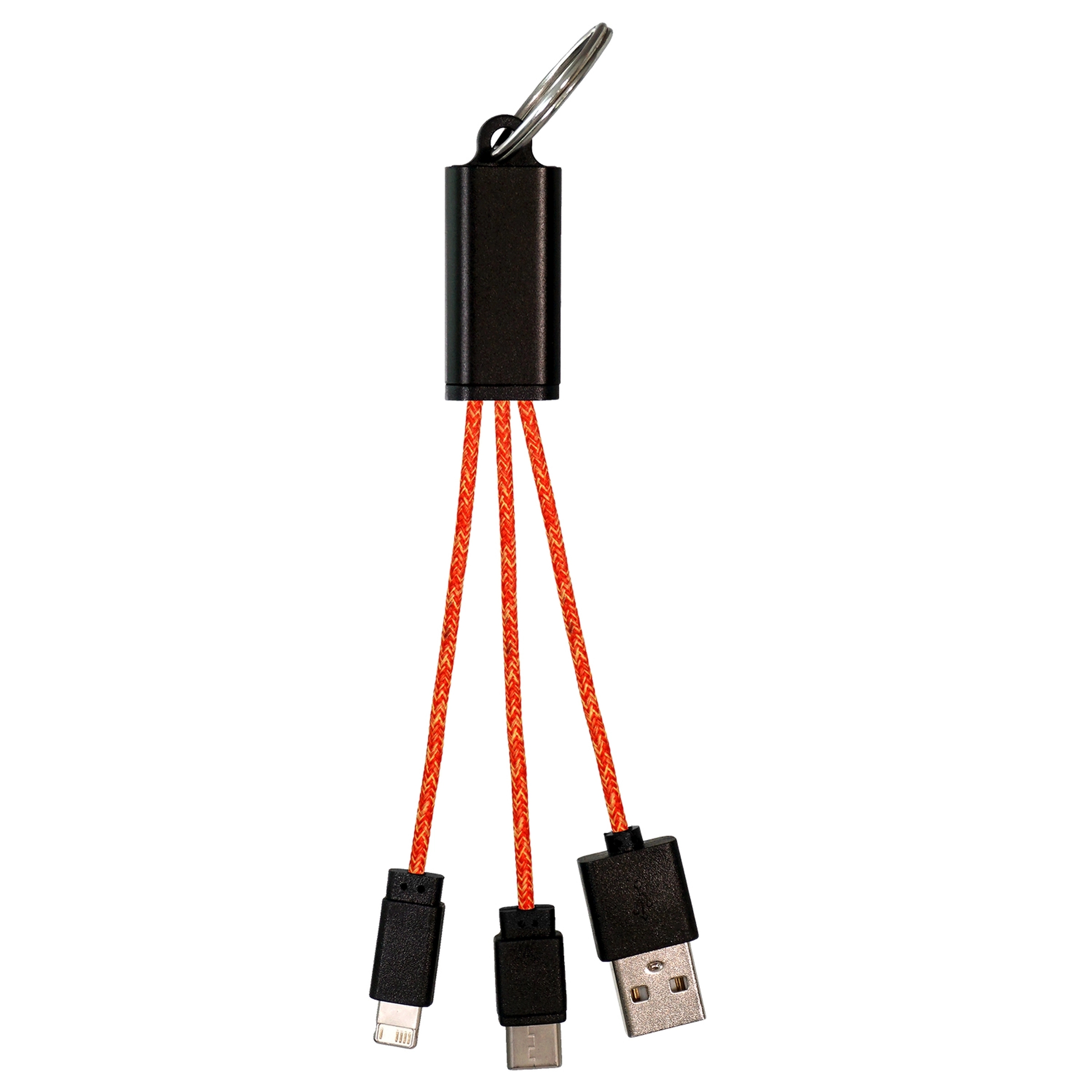 Ridge 3-in-1 Charging Cable Keychain 10