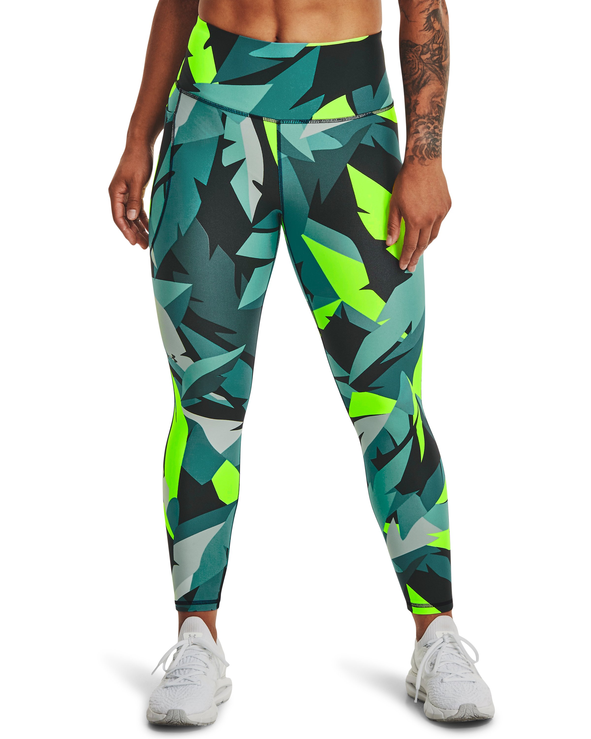 HeatGear No-Slip Waistband Printed Women's Ankle Leggings 8