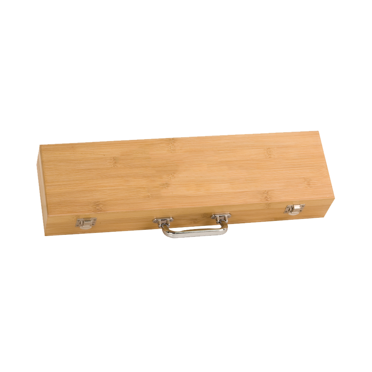 3-Piece Bamboo BBQ Set in Bamboo Case 4