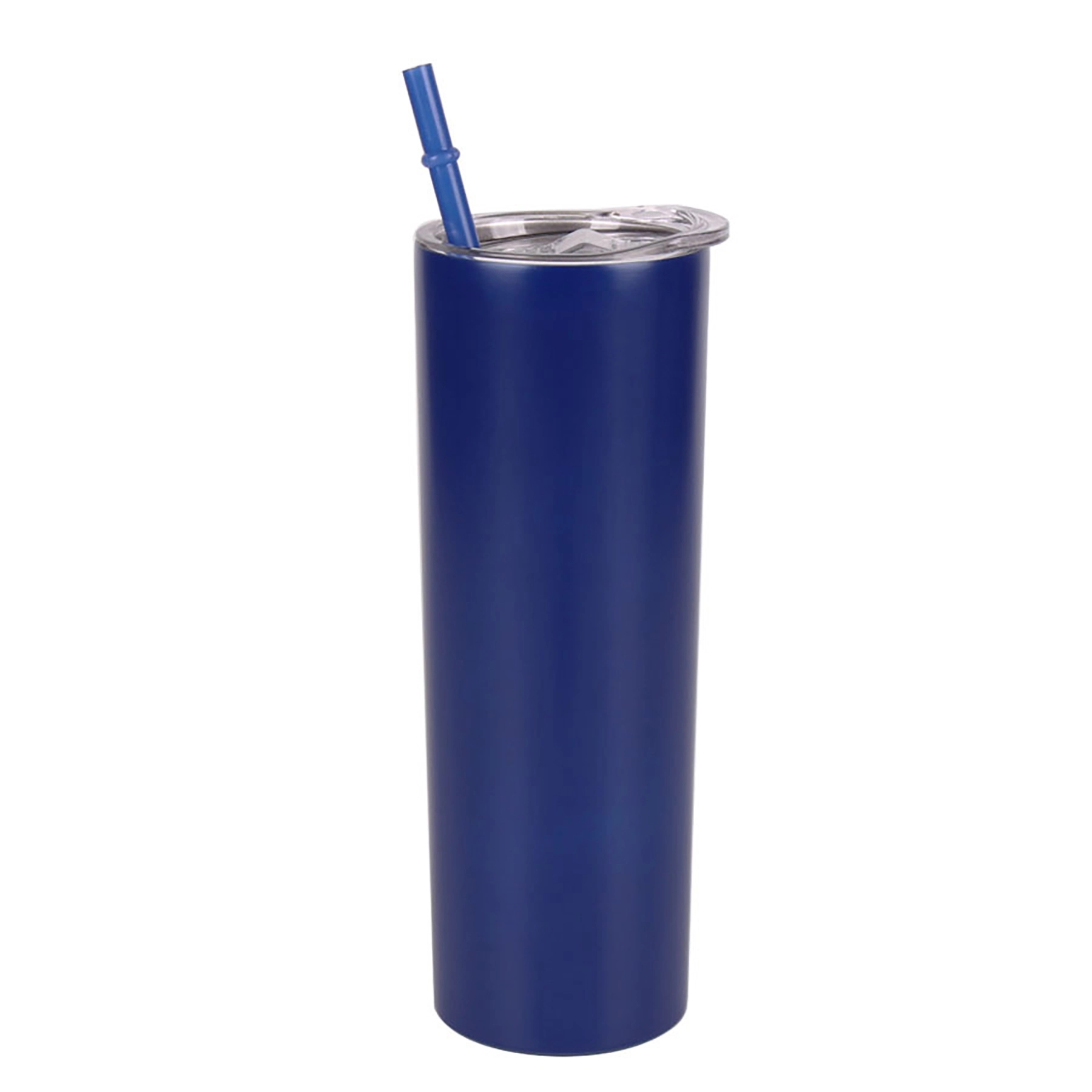 20oz Stainless Steel Straight Slimming Cup with Straw 3