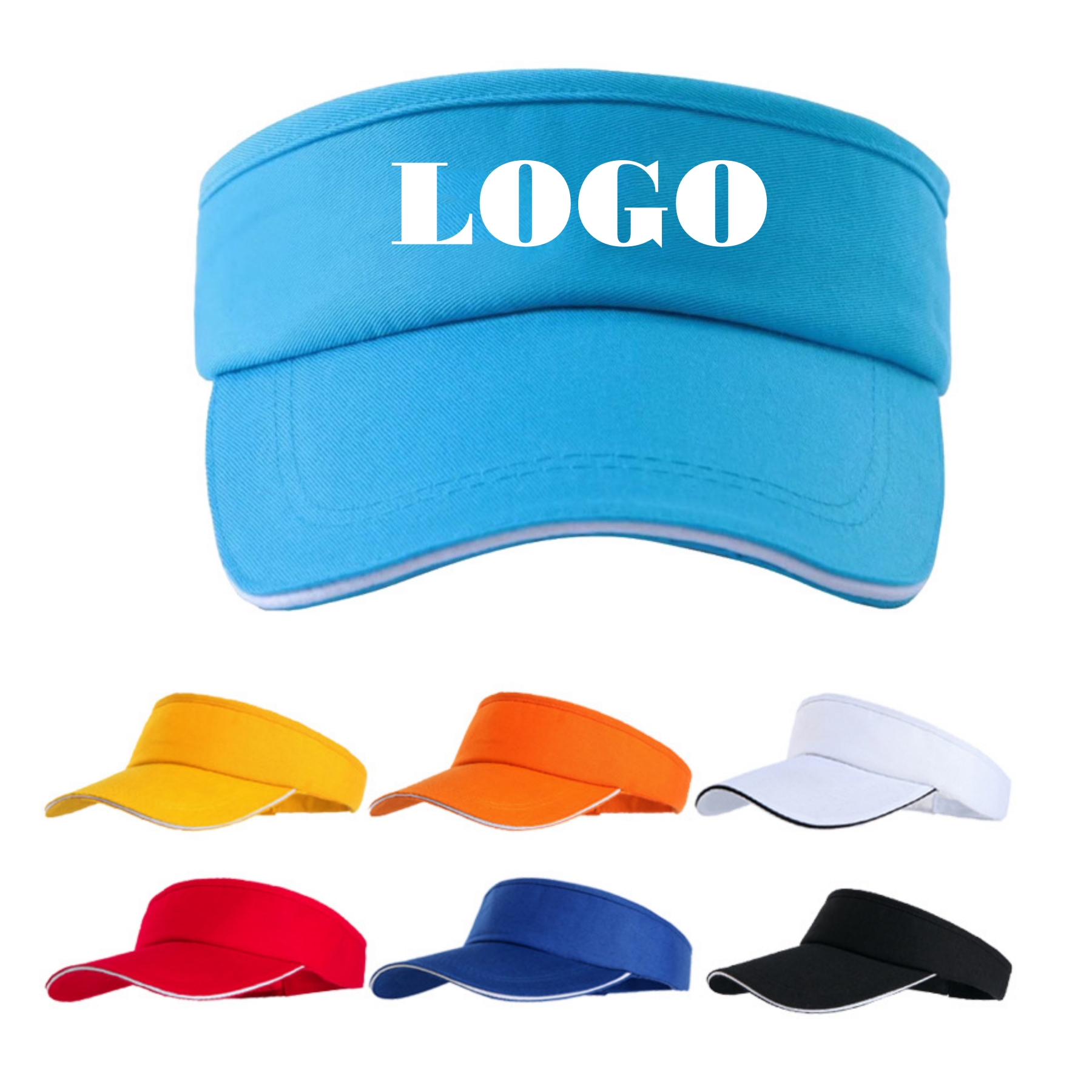 Adjustable Solid Color Sun Cap 2