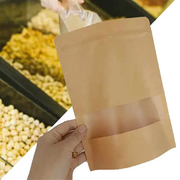 Resealable Ziplock Stand Up Bags with Matte Window