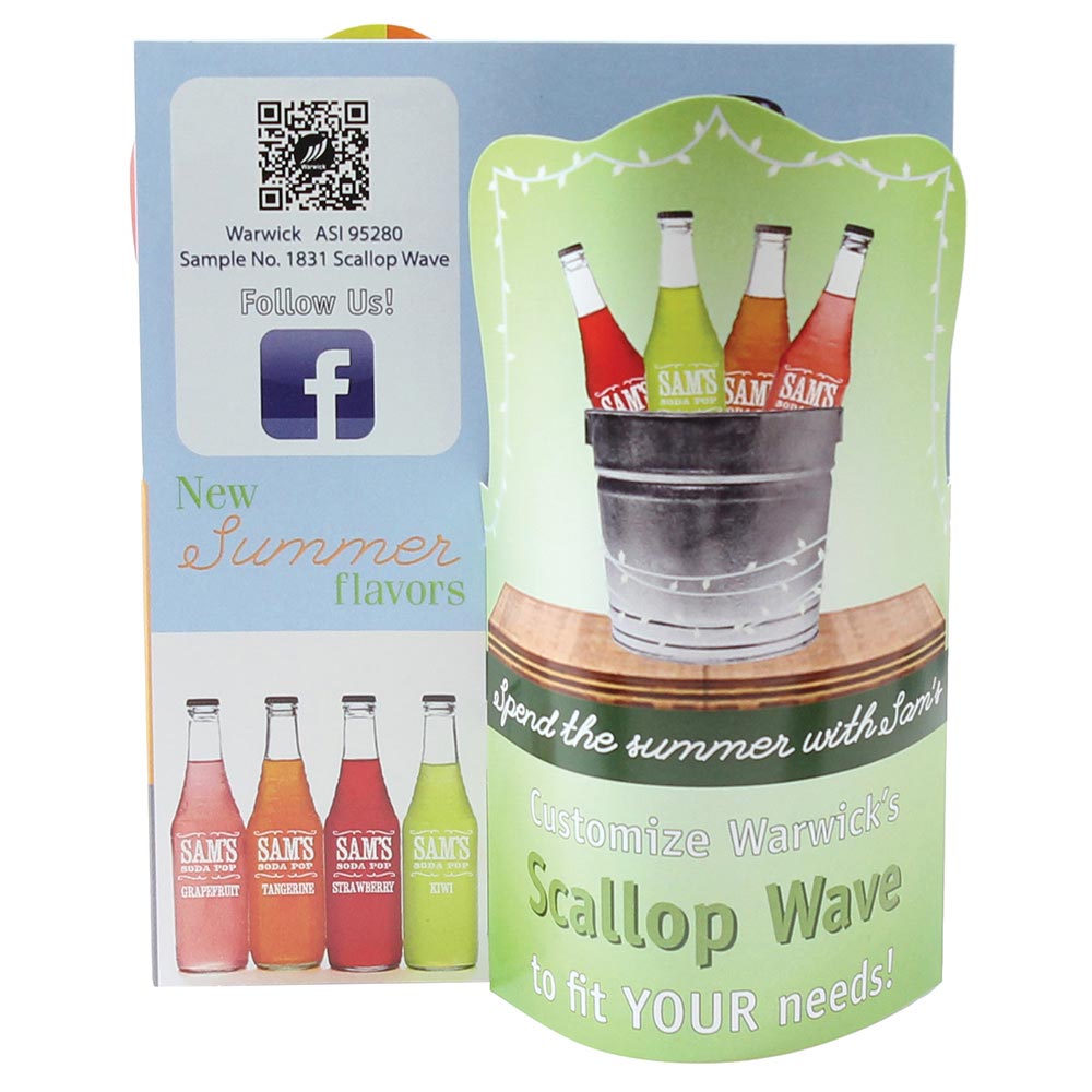 Scallop Wave 3D Table Tent 4