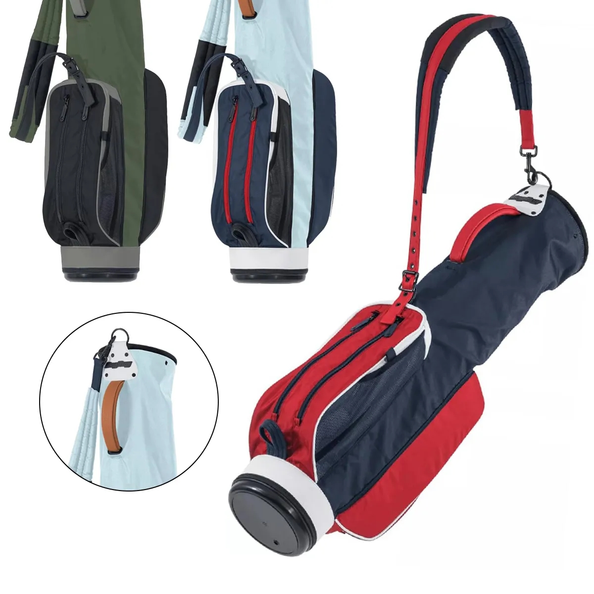 Lightweight Golf Sunday Bag With Shoulder Strap 2