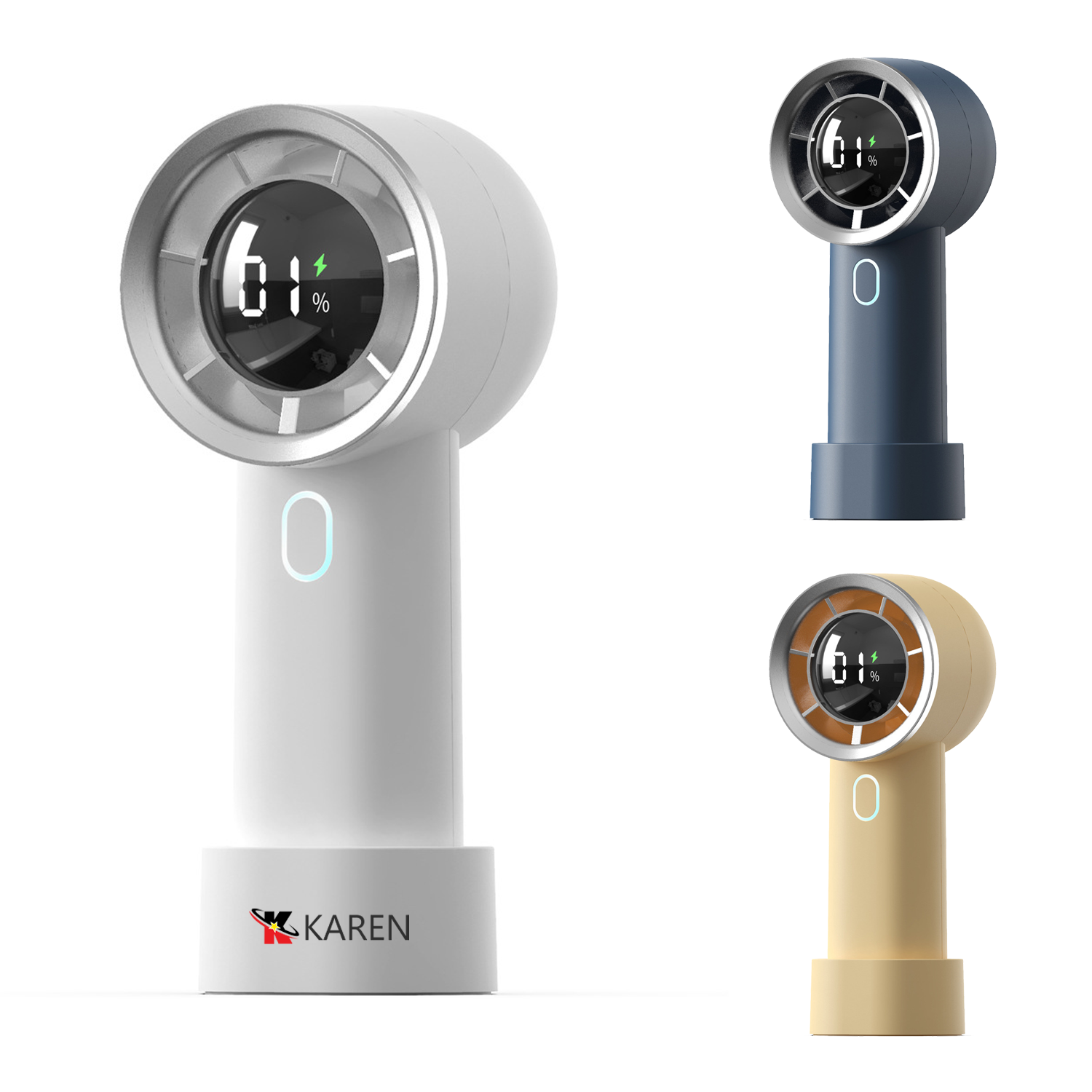 Portable Digital Display Handheld Fan 9
