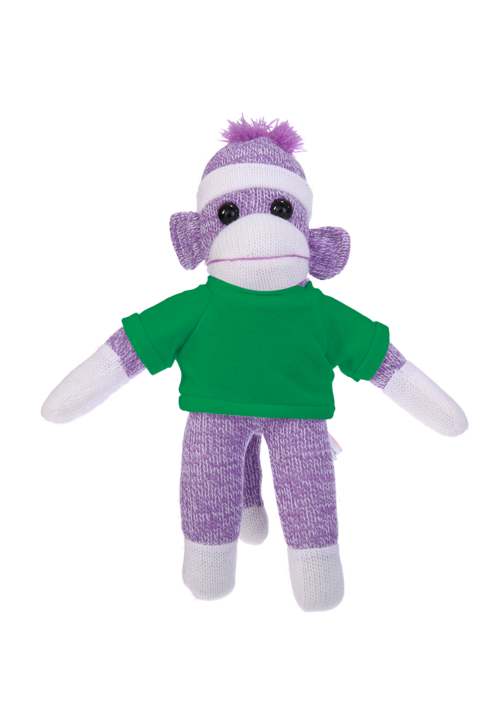 Plush Purple Sock Monkey with Tee 10