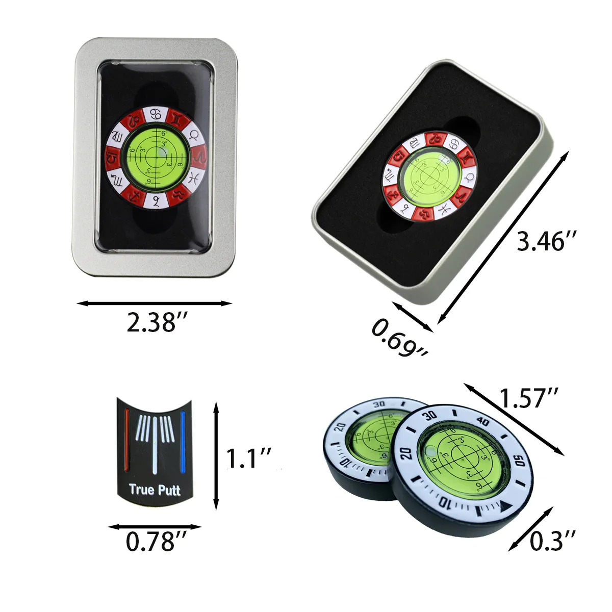 High Precision Level Marker Train Equipment Golf Accessories 2