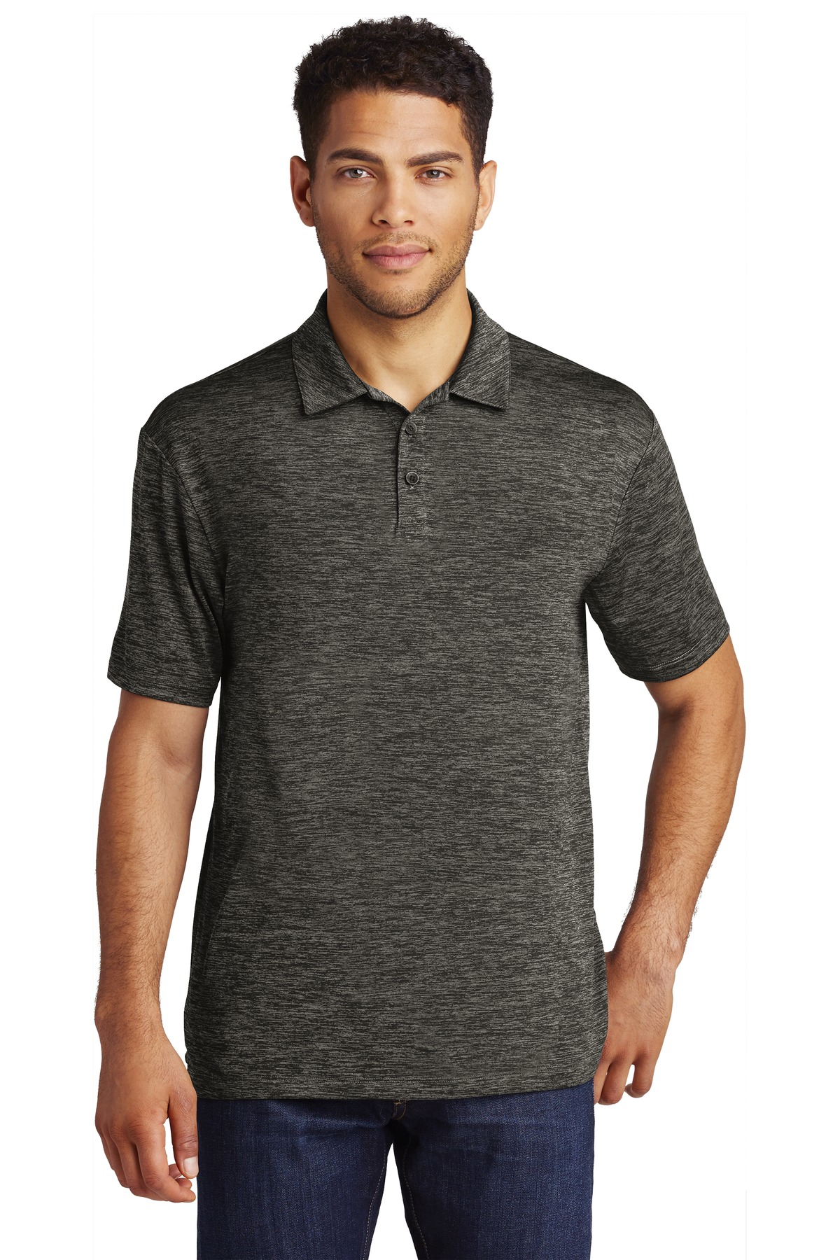 Sport-Tek PosiCharge Electric Heather Polo. ST590 14