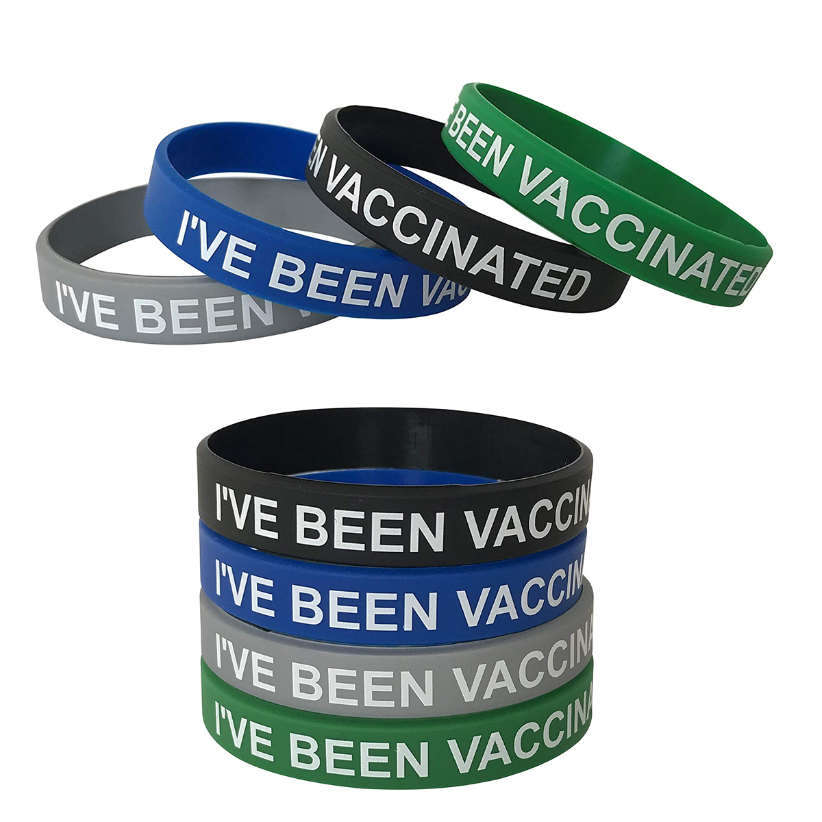 COVID-19 Vaccinated Silicone Wristband 1