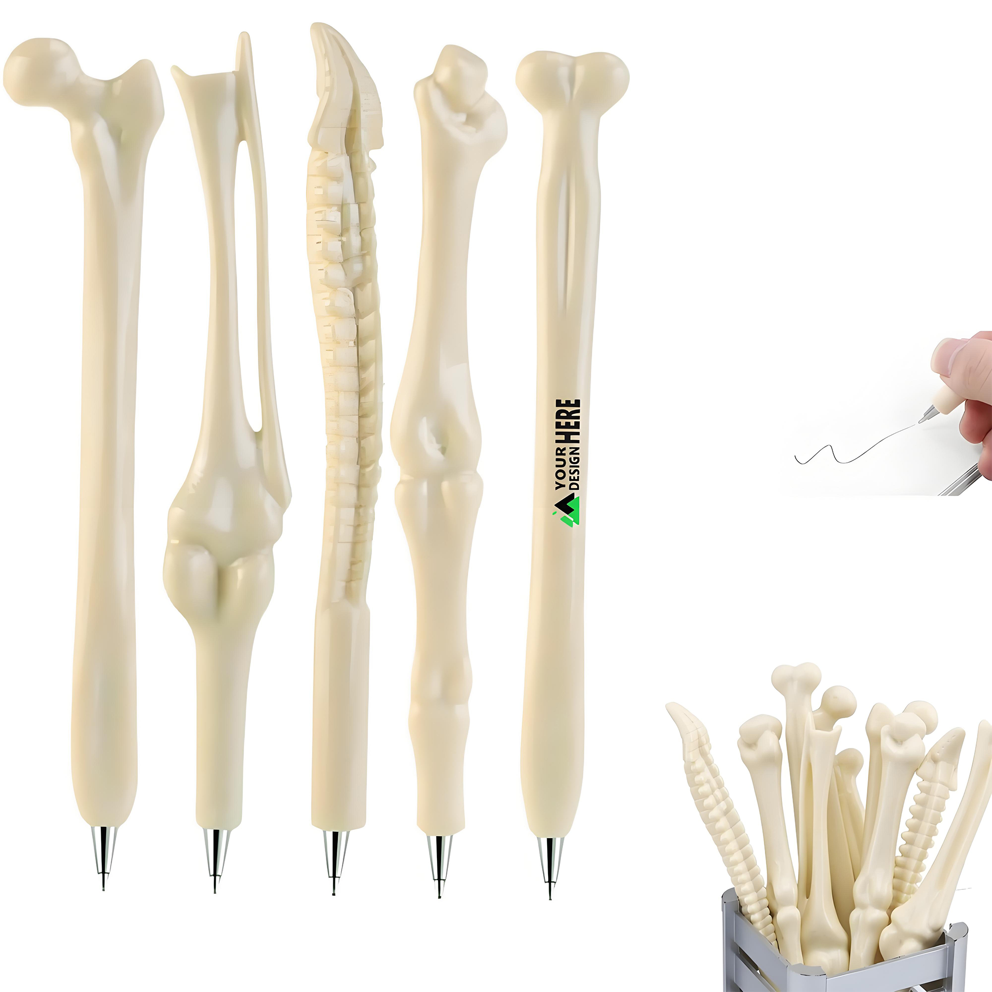 Creative And Novel Bone Shaped Halloween Nurse Ballpoint Pen 2