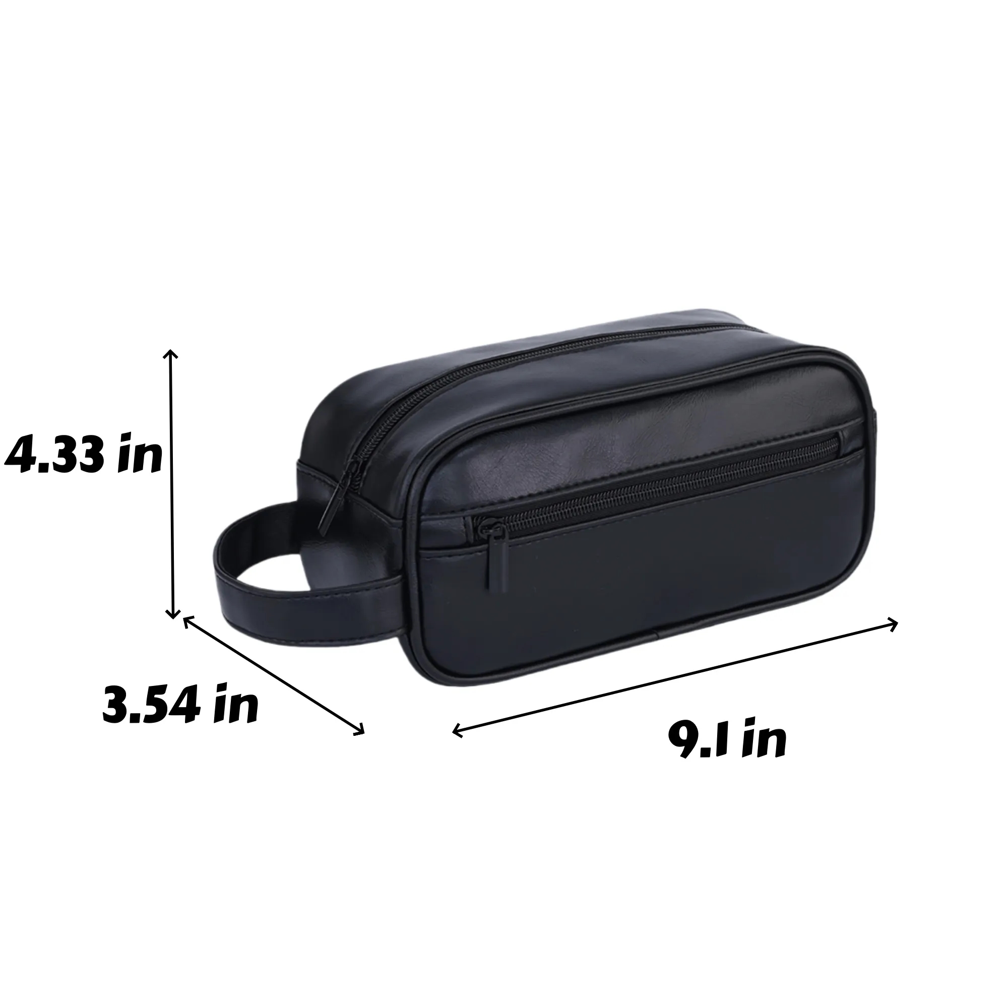 Unisex PU Leather Travel Toiletry Bag 3