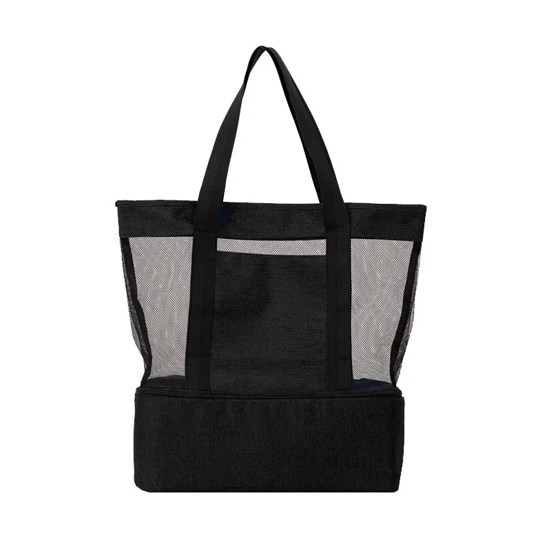 Mesh Beach Tote Bag With Cooler 6