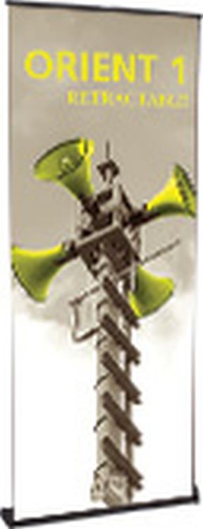 Orient 800 Black Retractable Banner Stand