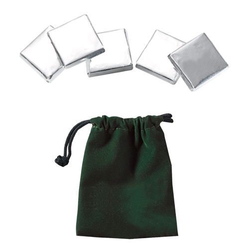 Velour Pouches with Chocolate Squares 4