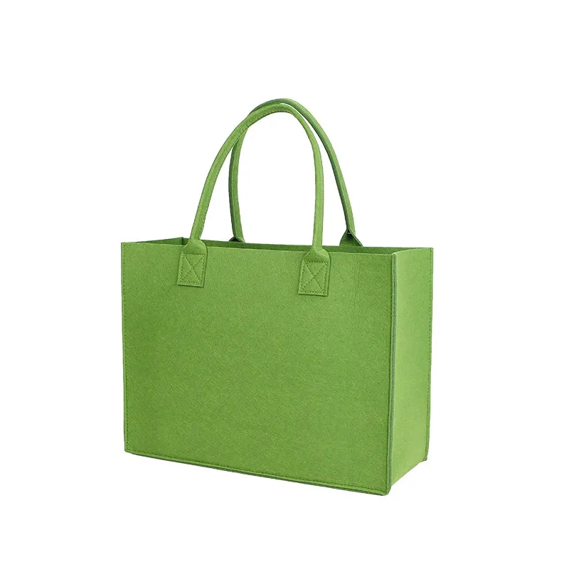 Multicolor Large Capacity Shopping Felt Tote Bag 10