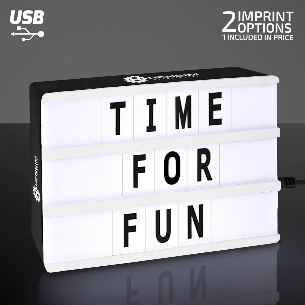 6" x 4" Mini Cinema Marquee USB LED Lightbox 3