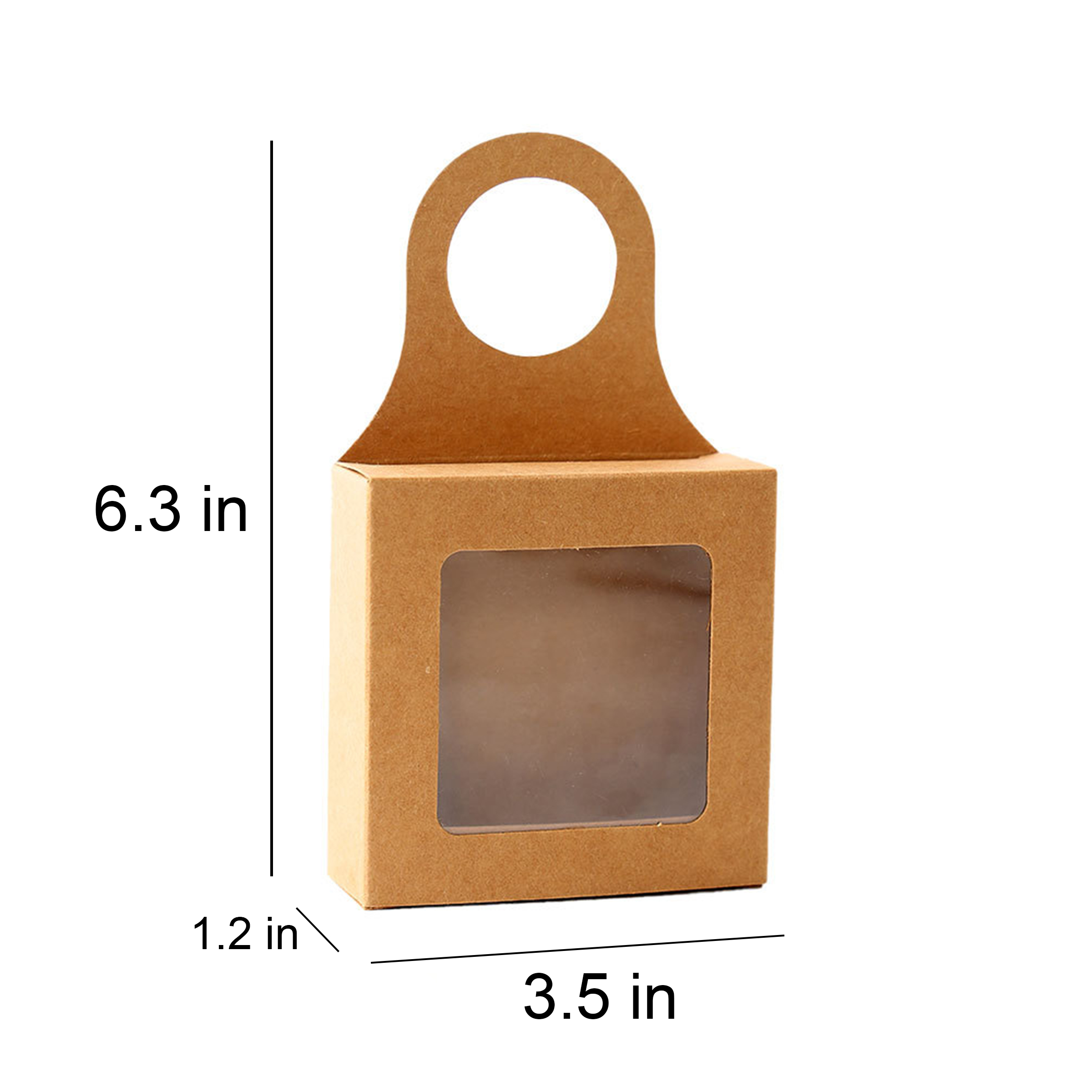 Kraft Paper Wine Gift Box with Window 2