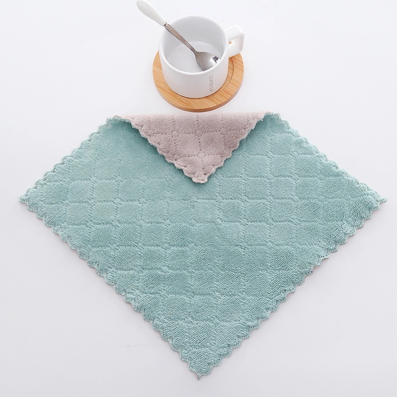 Custom Gift Coral Fleece Kitchen Towel & Dish-cloth 8