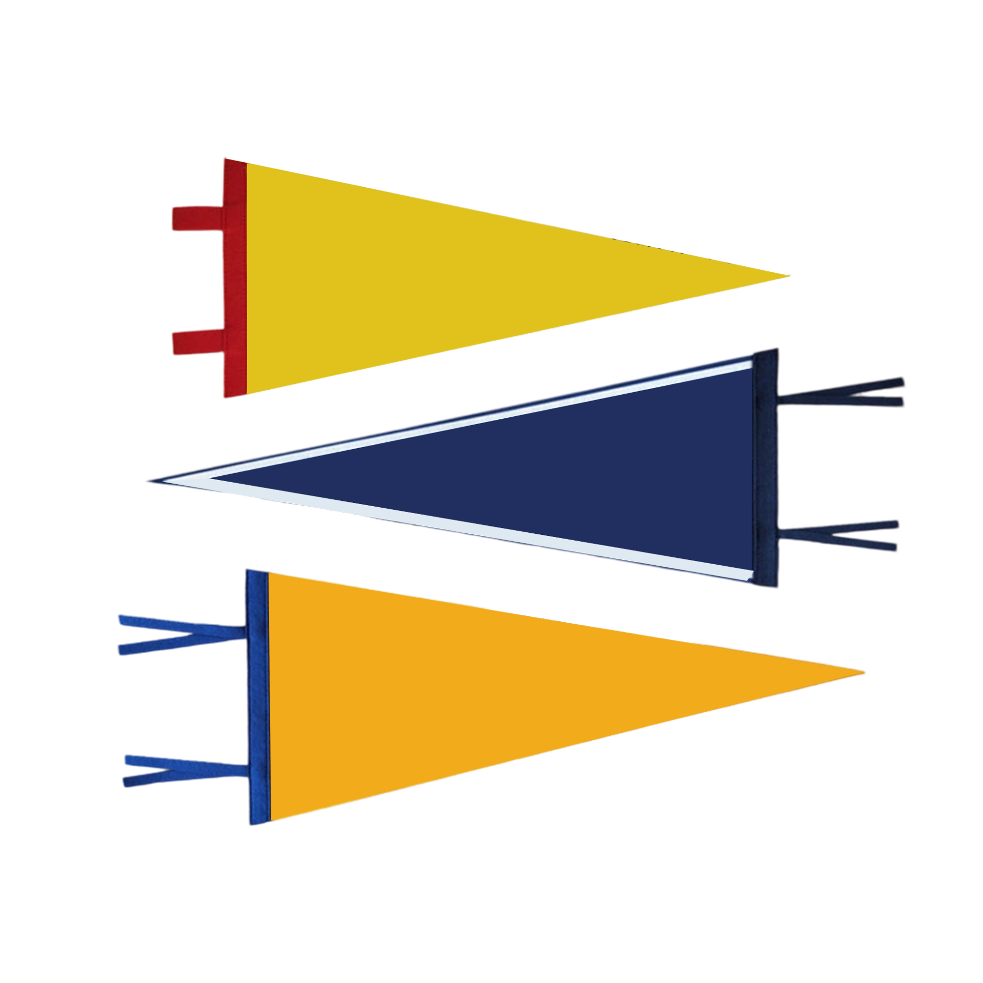 Felt Triangle Pennant Flag 12 x 30" Full Color Decoration 3