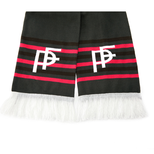 Custom Circular Knit Stretch Acrylic Scarf with Tassel - 10